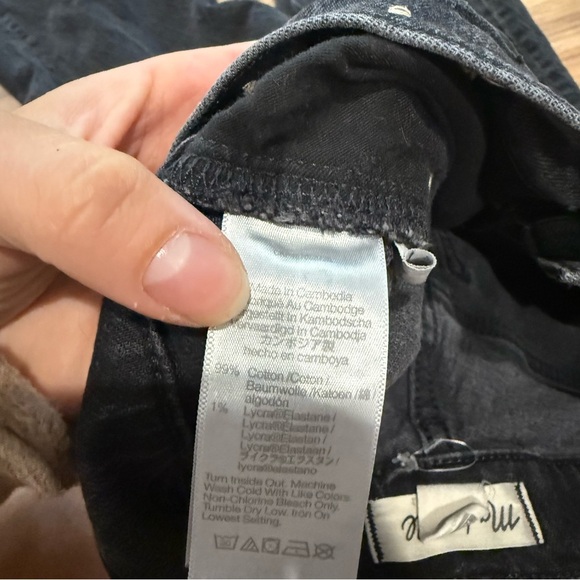 Madewell The '90s Straight Jean Black Denim Jeans - Picture 7 of 14